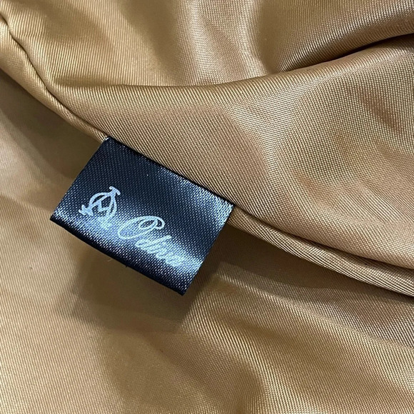 Odiva faux fur plush bomber jacket brown size M - Picture 8 of 16